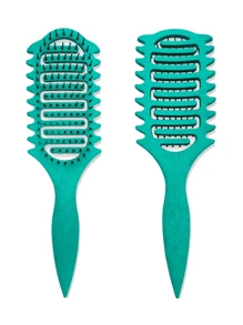 Cepillo definidor de rizos, cepillo para cabello rizado para rizos, ondas y espirales, definir, dar volumen, desenredar rizos de mujeres y niñas, reduce el tirón y el frizz del cabello