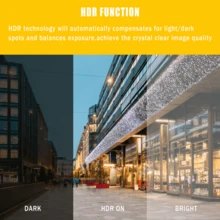 1080P雙攝像頭，車用行車記錄器，前后雙鏡頭，帶IR夜視，循環錄像，廣角汽車DVR攝像機，3.16英寸IPS屏幕，具有雙鏡頭車用儀錶板視頻攝像機 - 黑色 - 查看 10