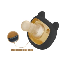 2pcs/1pc Cute Bear Silicone Pacifier Set, 0-36 Months, Includes Dust Cover, Round Silicone Pacifier For Babies 1+ Years Old, Anti-Colic Silicone Pacifier, Suitable For Daily Use - Multicolor - View 13