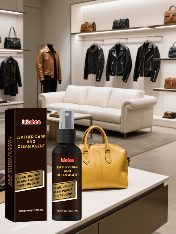 Solução para Limpeza e Cuidado de Jaquetas de Couro - Sofá, Limpador de Roupas de Couro para Remoção e Renovação de Manchas, Nutre o Couro, Limpa Além da Superfície, Condiciona Sapatos de Couro, Pastas, Jaquetas, Cintos, Assentos de Couro, Bolsas, Luvas e Sofás. Limpador Multiuso, Fórmula Suave, Fácil de Usar, Nutritivo e Protetor, Essencial Doméstico para Manchas em Assentos, Marcas de Arranhão, Remoção de Gordura, Pinceladas, Poeira em Superfícies