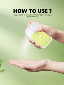 1 pieza de 38ml Desinfectante de manos portátil con múltiples aromas/Spray hidratante para pies. Limpieza suave, mantiene las manos limpias, portátil y de secado rápido, hidratante y protector para talones secos. Aroma refrescante, protección integral para comer fuera, interactuar con mascotas, actividades al aire libre, transporte público y volver a la escuela