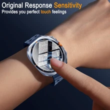 2pcs 9H Tempered Glass Screen Protector Compatible With Samsung Watch Ultra 2025 / Watch Classic 46mm / Samsung Watch 8 40mm/44mm, Compatible With Samsung Watch Classic LTE 46mm / Watch 8 LTE 40mm/44mm, Ultra-Thin Anti-Scratch, Anti-Shatter, High Definition, Bubble-Free, Easy Installation With Alignment Frame