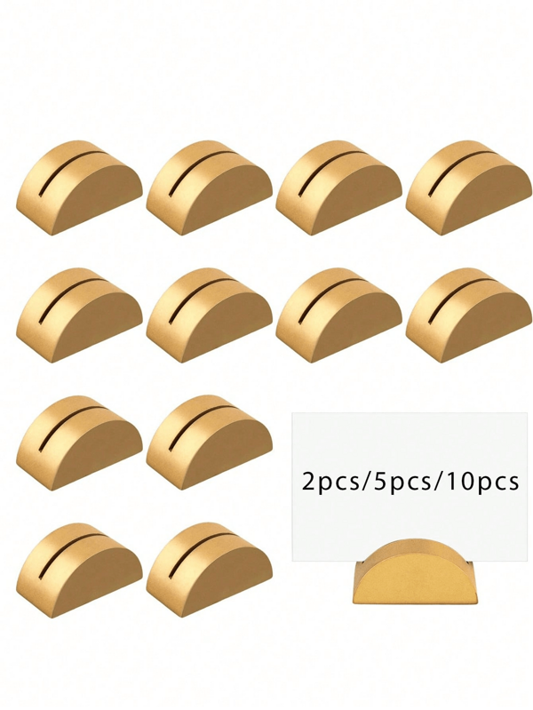 1 szt./4 szt./10 szt. Półokrągły uchwyt na numer stołu w kolorze złotym, nowoczesny klips na karty stołowe, klips na karty fotograficzne, odpowiedni na wesela, imprezy, rocznice, urodziny, kreatywny uchwyt na karty dekoracyjne, klips na notatki, wystrój domu