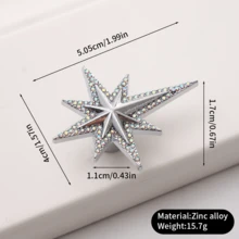 2 Stücke moderne luxuriöse achteckige Schrankgriffe mit Strass-Einlochung