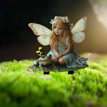 Enchanting Fairy Mushroom House Summer Garden Logo Set - 0.3 Cm Thick Acrylic Outdoor Decoration, Potted Landscape Ornament, Romantic Bohemian Style, Multi-Functional Courtyard Artwork, An Ideal Choice For Christmas Gift. Suitable For Garden Decoration, Wedding Decoration, And Home Decoration. - Multicolor - View 15