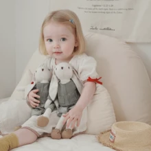 布艺兔子玩偶，婴儿安抚玩具，儿童兔子过家家玩具，儿童生日礼物，宝宝生日拍摄道具，房间装饰道具