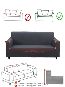 1 件装装饰性全覆盖沙发套，防宠物、防尘，纯色（深灰、浅灰、酒红），适用于 1/2/3/4 座沙发，四季皆宜 - 彩色 - 查看 16