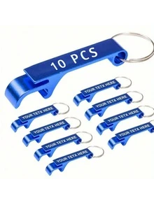 [定制]10/30件可定制金属开瓶器钥匙扣，优雅便携，非常适合野餐，酒吧和生日派对的个性化礼物，厨房和餐厅配件，无需电源，派对，生日装饰，装饰时尚， - 彩色 - 查看 18