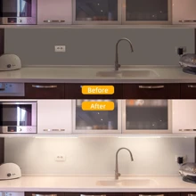 52cm USB LED Light Bar, Kitchen Under Cabinet Lighting, High Brightness, Tubular, Warm/Daylight Color, 3 Dimming Levels, Dimmable, Magnetic & Adhesive Installation, Easy Install, Eye-Caring, Energy-Saving