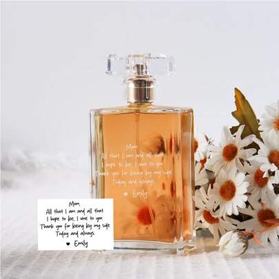 Personalized Perfume Bottle Gift For Mom - Custom Mom Refillable Perfume Bottle, Ideal Mother Of The Bride Gift, Thank You Gift Wedding Day