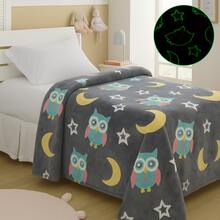 Children's Magic Blanket Glow In The Dark Fluorescent Blanket 2.00x1.50 MTS - 小貓頭鷹 - 查看 1