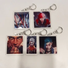 《双城之战》亚克力钥匙扣挂件动漫卡通背包钥匙扣配件粉丝收藏礼物生日礼物情侣礼物闺蜜礼物 - 彩色 - 查看 1