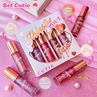 Thirsty Pout 4 Lips Set Italia Deluxe Paquete 4 Gloss virraes de internet