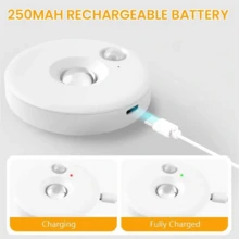 1/3/6件可充电橱柜灯，可调光夜灯，带遥控/定时器功能，感应夜灯，USB电源，适用于衣柜/厨柜下照明，厨房，浴室，卧室，办公室（250mAh）