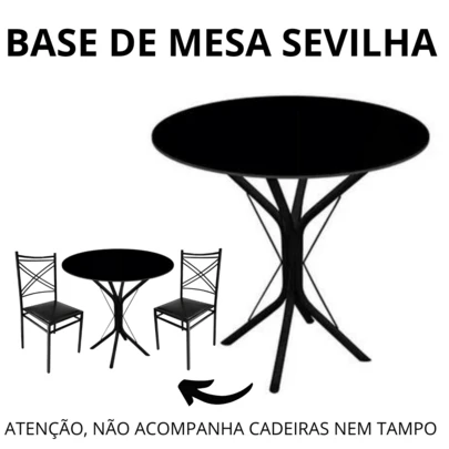 Pé De Mesa Vidro Granito Mármore 4 Apoios Base Feita Em Aço!