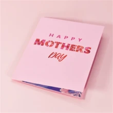 1 pieza Tarjeta sorpresa con ramo de flores en 3D y diseño creativo para el Día de la Madre y bendiciones festivas