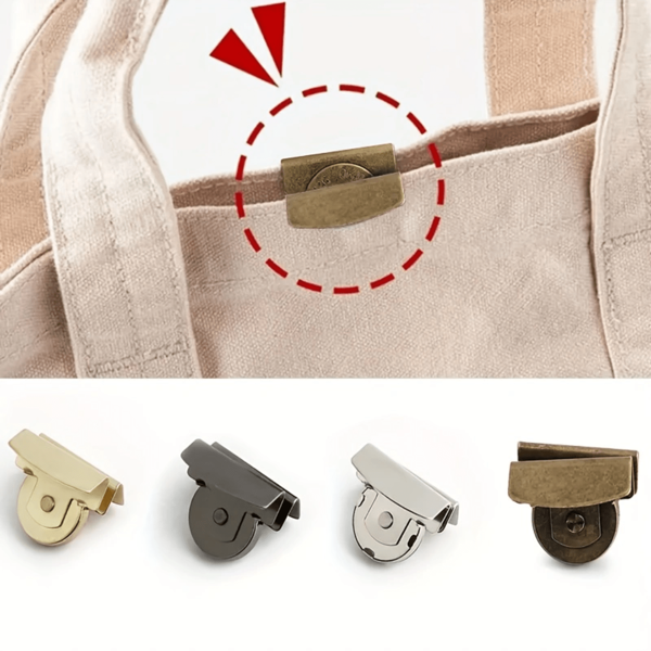 5/8/10/15 pièces Fermoirs magnétiques en alliage, 4 couleurs - Fermeture sans couture pour sacs à main et vêtements - Accessoires artisanaux DIY