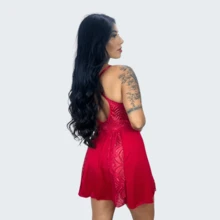 Women Nightgowns & Sleepshirts - Red - View 2