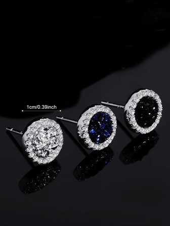 Pendientes magnéticos con cristales de rhinestone completo, sin perforación. Diseño único de acero de titanio sin decoloración, accesorios personalizados de estilo fresco, joyería como regalo de Navidad para mujeres