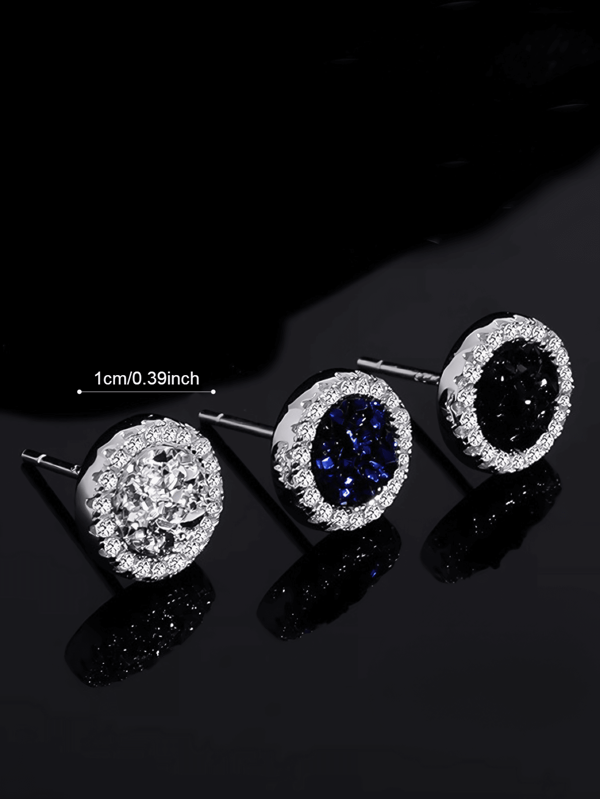 Brincos magnéticos de cristal com strass, sem furos, design exclusivo, aço titânio, acessórios personalizados que não desbotam, joias estilo chill, presente de Natal para mulheres