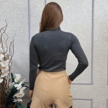 GIP Women Faux Fur Coats - 深灰色 - 查看 2