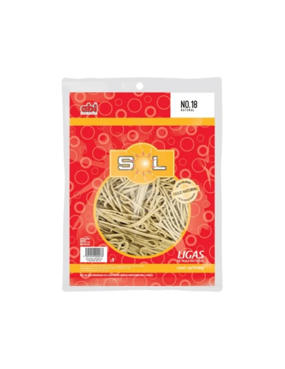 5 Bolsas Ligas De Hule Natural #18 oficina escuela