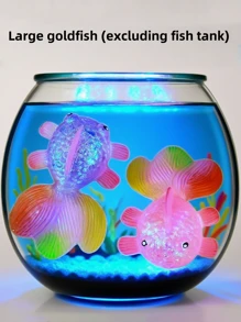 20/10 piezas Peces de goma suaves de colores surtidos, peces ornamentales flotantes, artículos esenciales de playa, accesorios de playa, flotador de piscina