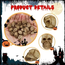 1pc 1:1 Realistic Adult Skull Model, Suitable For Home Decor, Bedroom Decor, Office And Student Use, Best Christmas Gift - Multicolor - View 9