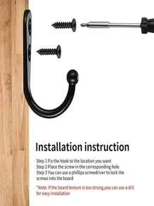 5 piezas Ganchos de estilo vintage montados en la pared con tornillos, para almacenar artículos en puertas, baños y cocinas, dormitorio, almacenamiento de baño, colgador de puerta, toallas de cocina, gancho de pared, colgar en la pared, soporte de llaves montado en la pared, soporte de llaves para la pared, ganchos para abrigos