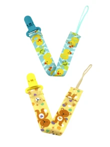 2 Piezas / Paquete Clip De Chupete Para Bebé