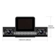 4-Channel Vehicle Camera 1080P Car Dash Cam Recorder With 1080P Front And 720P Left/Right Rear Night Vision Looping Recording 24-Hour Parking Monitor