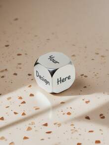Custom Stainless Steel Dice - Fully Personalizable All Six Sides