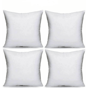 Pack Of 4 Extra Deep Filled 18x18 Inches Cushion Pads Inserts Fillers Scatters Soft Comfortable Durable Home Decor Living Room Bedroom Sofa Chair Seat Covers Pillow Cushions For Support And Relaxation