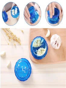 1 Stück Knoblauchpresse, Knoblauchzerkleinerer, Knoblauchpresse, Knoblauchpastenhersteller, manueller Knoblauchzerkleinerer - Keine Elektrizität erforderlich, Kunststoff-Knoblauchpresse, ergonomischer Griff für einfaches Zerdrücken, kompaktes Design für einfache Aufbewahrung