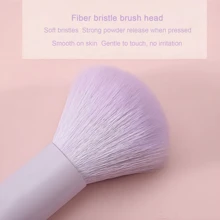 طقم فرش مكياج جديد لموسم العودة إلى المدرسة - 5 قطع، مقبض لؤلؤي ملون، شعيرات ناعمة، يشمل فرشاة البودرة وفرشاة ظلال العيون وفرشاة البرايتنر وفرشاة الكونسيلر، طقم مكياج كامل