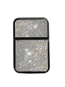 Espejo de lápiz labial plegable de lujo con diamantes brillantes - Aplica maquillaje fácilmente en cualquier momento y lugar, espejo de maquillaje plegable portátil brillante con cristales - Diseño rectangular, adecuado para bolsos, fiestas, citas, etc., espejo de bolsillo plegable con diamantes incrustados de alta definición, disponible en múltiples estilos de color de diamantes, adecuado como regalo del Día de San Valentín, regalo del Día de la Madre o regalo para hermanas. - Multicolor - Ver 14
