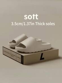 Eyriphy 男士时尚运动拖鞋，女士休闲透气沙滩凉鞋，厚底云朵拖鞋，柔软防滑家居拖鞋