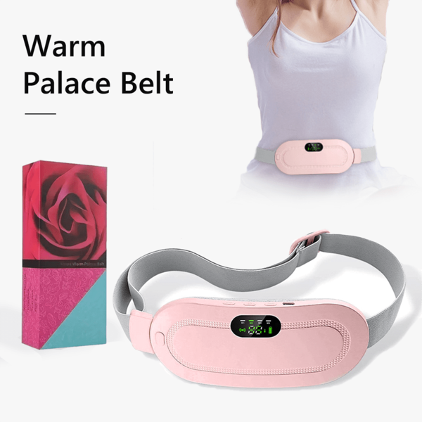 Menstrual Heating Pad, Cycle Heating Pad For Cramps,Female Menstrual Electric Belt, Hot Compress, Heating, Home Use, Vibrating Waist Massager, Rechargeable Model, Stomach Heating Pad, Perfect Choice For Valentine's Day Gifts 1500Mah Hot Massage Stomach Heating Pad For Ladies And Girls To Relieve Pain