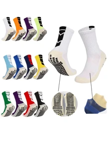 1 Paio Di Nuovi Calzini Sportivi In Silicone Antiscivolo Per Uomo E Donna, Assorbenti, Traspiranti, Per Calcio, Tennis, Pallavolo, Yoga