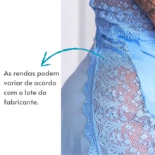 Women Nightgowns & Sleepshirts - Blue - View 3