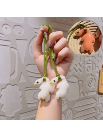 全新逼真食物变色烤鸭玩具，在紫外线下变色，创意又有趣的青少年恶作剧礼物