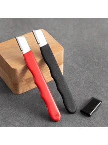 Garden Tool Set, 2 Pcs, Durable And Wear-Resistant Tungsten Diamond Sharpening Tool, Garden Knife Sharpening Stone, Sharpener, + Multifunctional Leaf Picker Knife, Hand Tool For Removing Leaves In Farm And Orchards