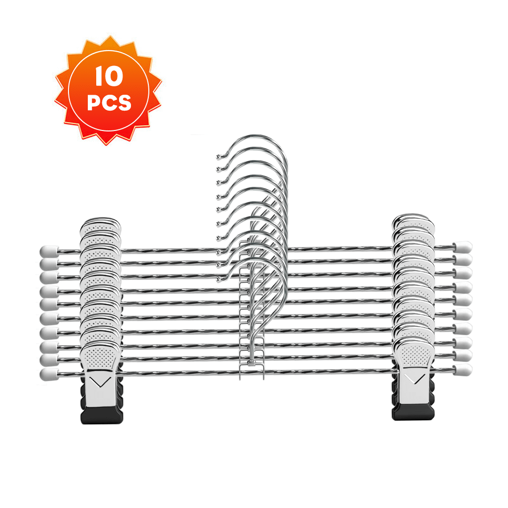 Stainless Steel Non-Slip Clothespin Clips, Rust-Proof Pants/Clothes Hangers For Balcony Laundry Drying