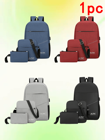1 Stück, vielseitig, modisch, sehr attraktiv, Nischendesign, einfacher handgehaltener Umhängerucksack, unifarbener Oxford-Stoff, Buchstaben-Bedruckung, verstellbarer Schultergurt, Laptop-Rucksack-Kombination in mehreren Farben, geeignet für den täglichen Arbeitsweg, Einkaufen und Freizeitaktivitäten von Männern