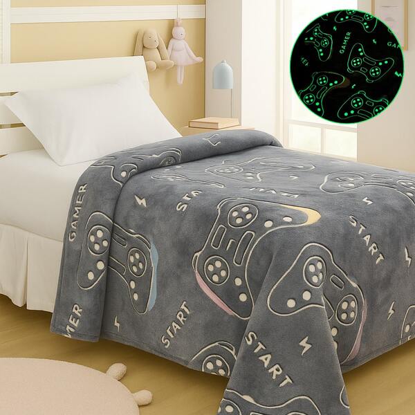 Manta Magica Infantil Cobertor Brilha no Escuro Fluorescente 2,00x1,50 MTS