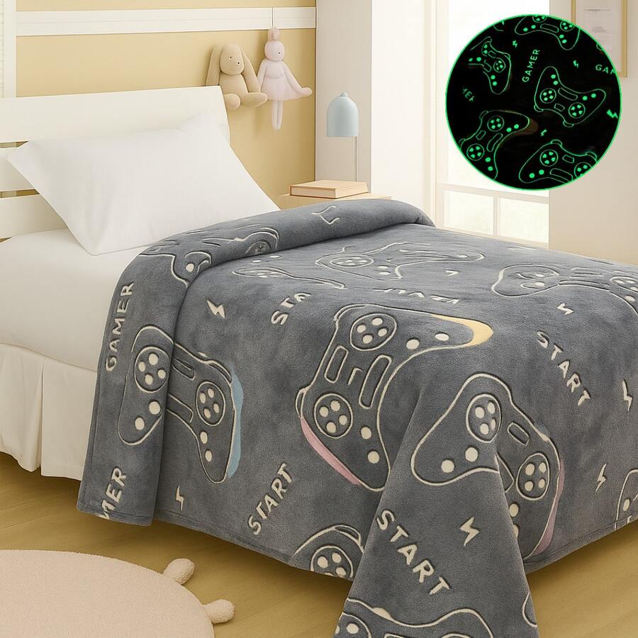 Children's Magic Blanket Glow In The Dark Fluorescent Blanket 2.00x1.50 MTS - 遊戲 - 查看 1