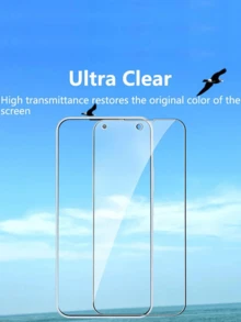 5pcs High Aluminum Fully Transparent High-Definition Anti-Scratch Anti-Drop Anti-Explosion Screen Protector Film, Compatible With Samsung, White Edge Upgraded Anti-Explosion Anti-Fingerprint, Support Ultrasonic Unlock Anti-Scratch Bubble-Free, Precise Fit Ultra-Thin Design Sensitive Touch Original Cover Film, Compatible With Samsung Phone Accessories, Shatterproof Protection Hard Packaging - Transparent - Clear - View 7
