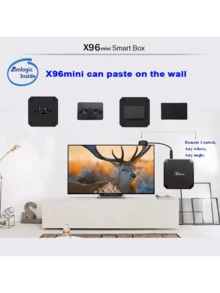 X96 Mini Android Tv Box Versión Android 11.0 S905W 2G+16G Quad Core Soporte 2.4G Wireless WIFI Smart TV BOX Set Top Box - Tipo de Enchufe A USA (110-127V) - Ver 3