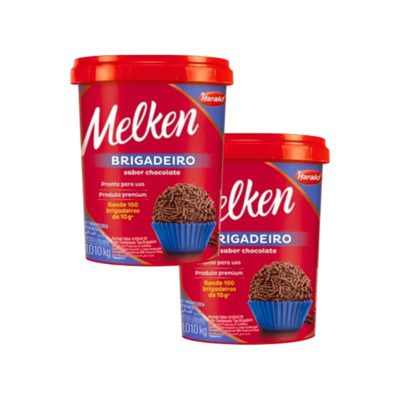 Kit com 2 unidades Brigadeiro Melken Harald 2x1kg