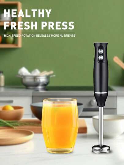 SOKANY Set blender manual 4 în 1, robot de bucătărie electric, include mixer manual multifuncțional, tel, mașină de tocat carne și cupă de amestecat, potrivit pentru procesarea alimentelor și amestecarea alimentelor pentru bebeluși